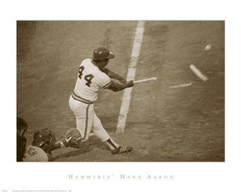 Hammerin' Hank Aaron - 24x30 - print - Anon