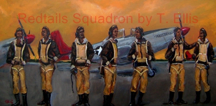 Red Tails Squadron - 15x30 print - Ted Ellis
