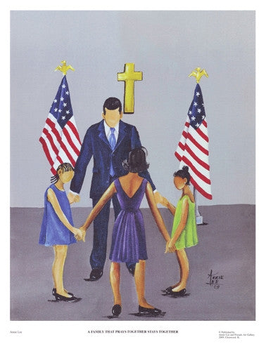 A Family That Prays Together - 17x13 print - Annie Lee