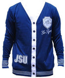 Jackson State sweater - ladies cardigan - blue