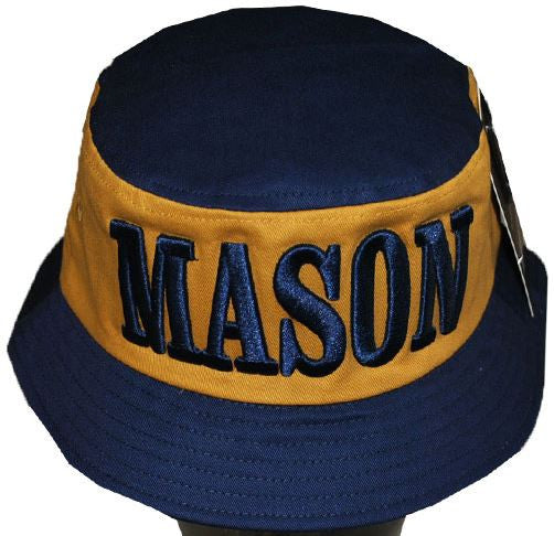 Mason cap - bucket style - navy and gold
