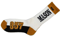 Mason socks - white and gold