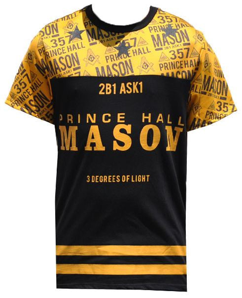 Prince Hall Mason t-shirt - all-over design - MSJTA