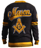 Mason sweater - button style - black and gold - MSWB