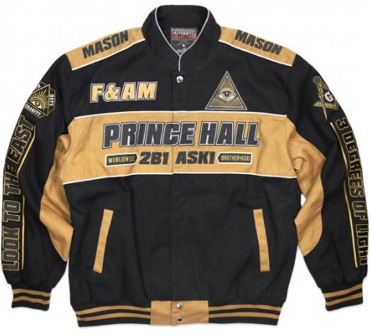 Prince Hall Mason jacket - racing style - MTJG