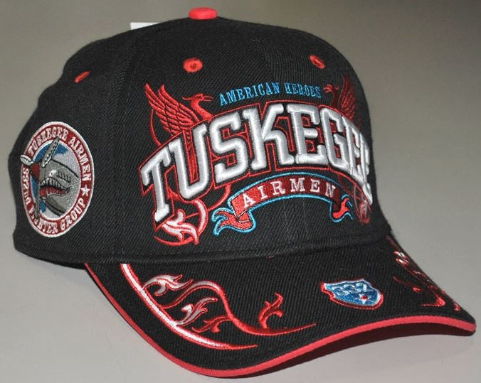 Tuskegee Airmen - wings cap - black