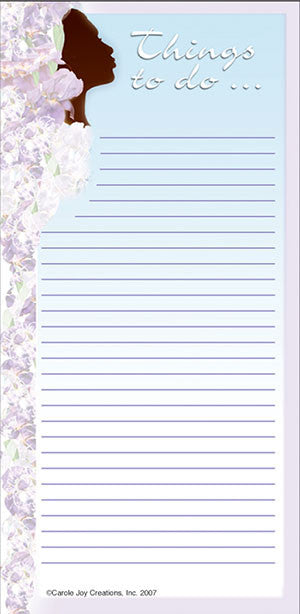 Magnetic Notepad - things to do - silhouette