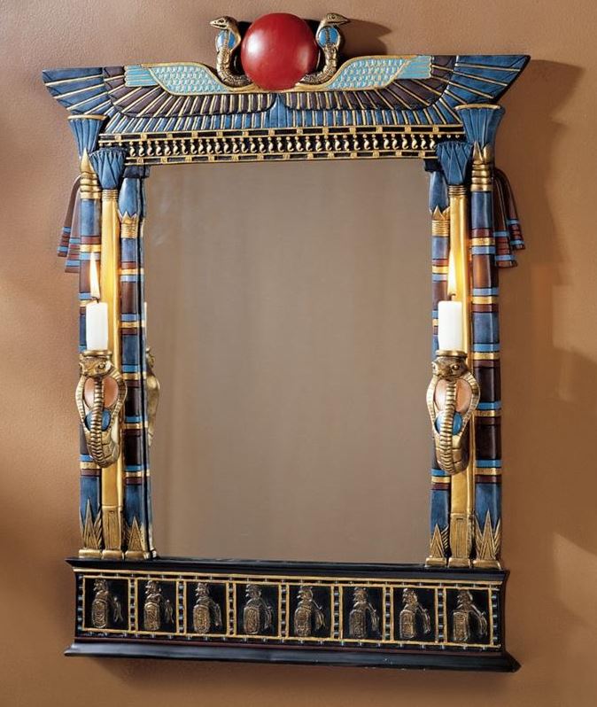 Wadjet Egyptian Wall Mirror