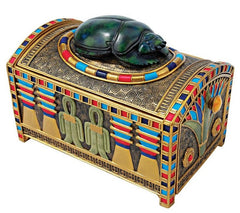 Royal Egyptian Scarab Treasure Box