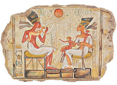 Akhenaten and Nefertiti Wall Sculpture