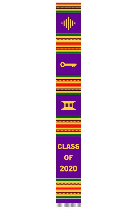 Class of 2020 stole - purple