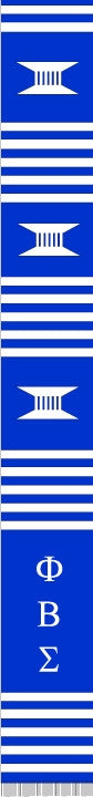 z-Greek Graduation Stole - Phi Beta Sigma - blue