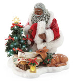 Holy Infant - African American Santa figurine