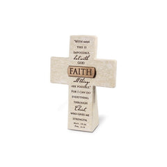 Bronze Title Bar - Faith Cross