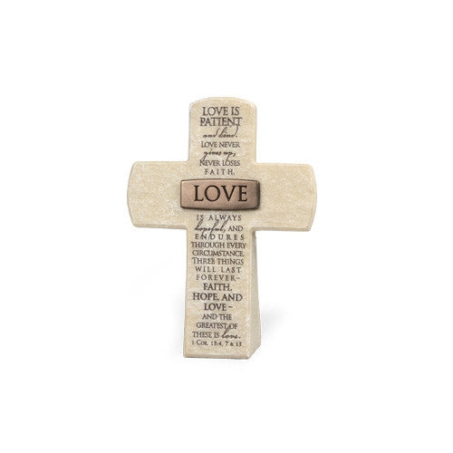 Bronze Title Bar - Love Cross