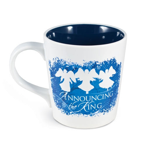 Nativity Greetings Mug - Announcing The King