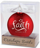 Christmas Swirls - Faith ornament