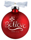 Christmas Swirls - Believe ornament
