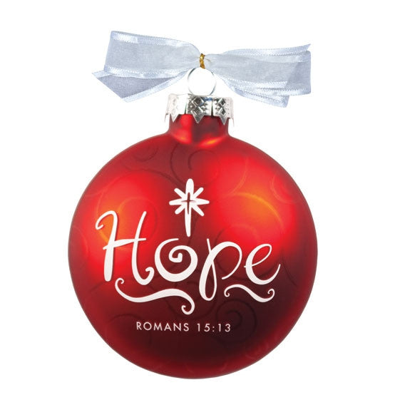 Christmas Swirls ornament - Hope