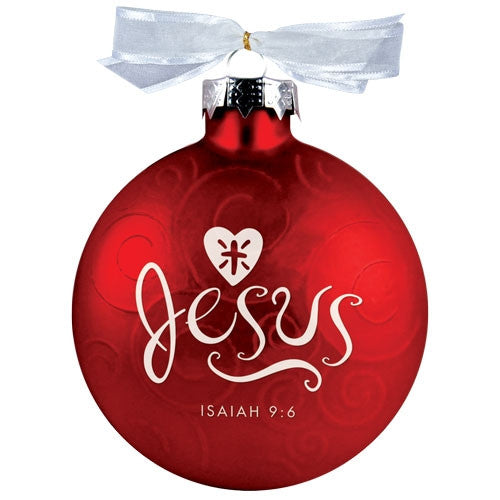 Christmas Swirls ornament - Jesus