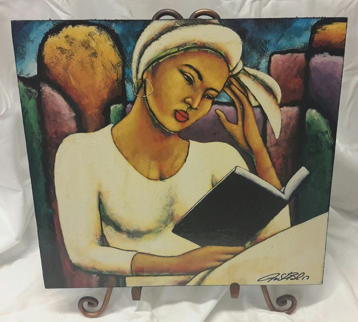 Deep In Thought plaque - by LaShun Beal