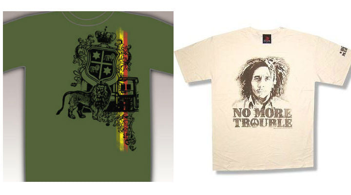 Bob Marley t-shirts - Rasta Lion-No More Trouble - 3X