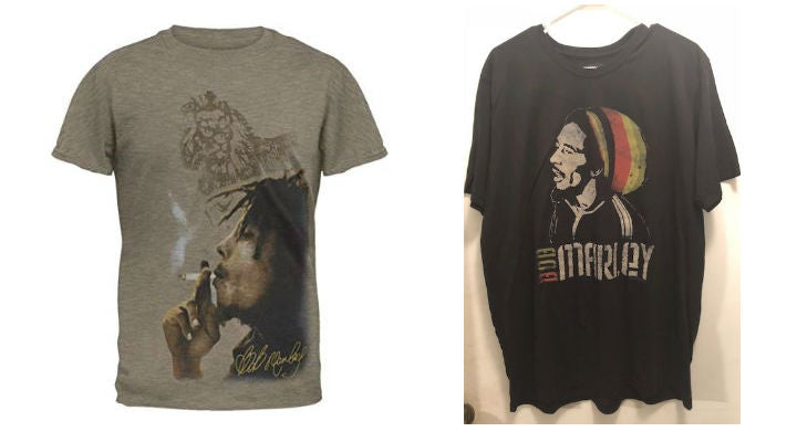 Bob Marley t-shirts - Smoke Side-Rasta - 2X