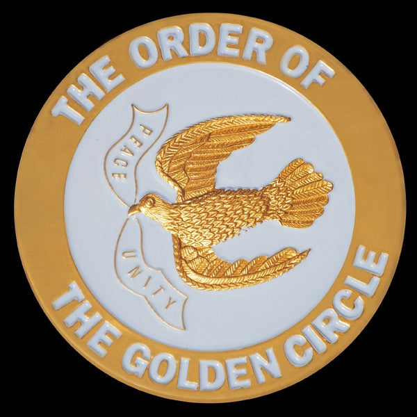 Order of the Golden Circle - 3-D stamped car tag