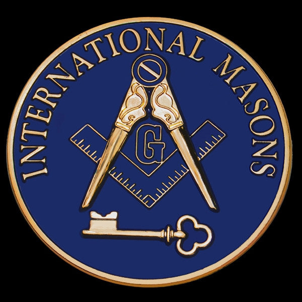 Mason car emblem - International Masons 3-D stamped