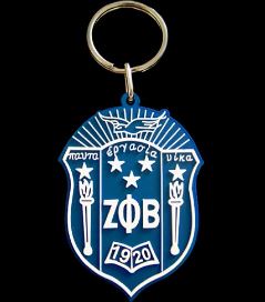 Zeta Phi Beta keychain - PVC
