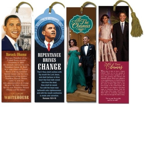 Obamas bookmarks - set of 4
