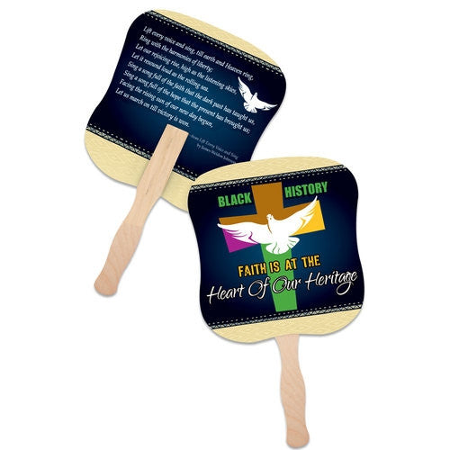 Black History hand fans - The Heart of Our Heritage - (set of 24)