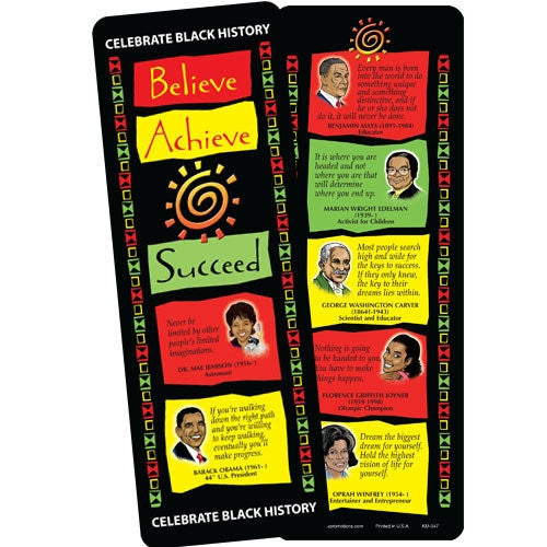 Believe Achieve Succeed - bookmark
