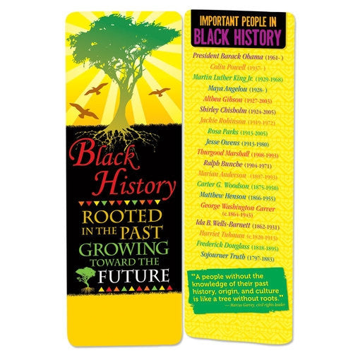 Black History bookmark - Rooted in the Past Growing Toward the Future