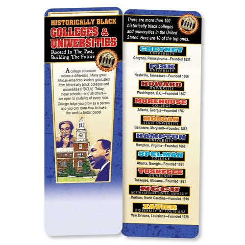 Black History bookmark - Historically Black Colleges