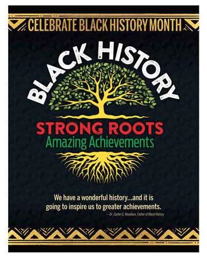 Black History Month poster - Strong Roots