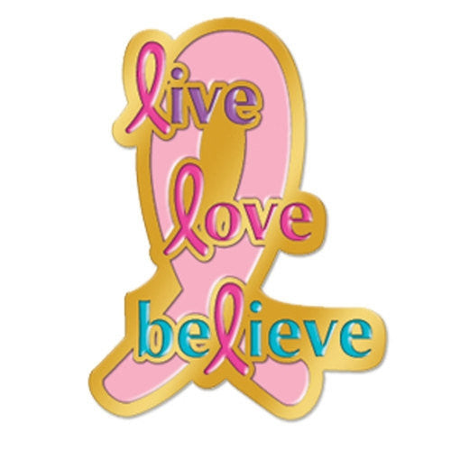 Live Love Believe - lapel pin