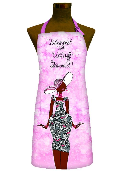 Blessed and Sho Nuff Favored - kitchen apron