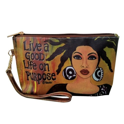 Live A Good Life On Purpose - Gbaby - cosmetic pouch