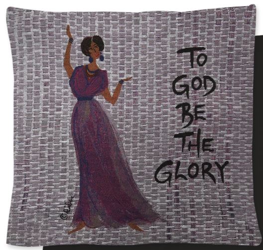 To God Be The Glory - cushion cover