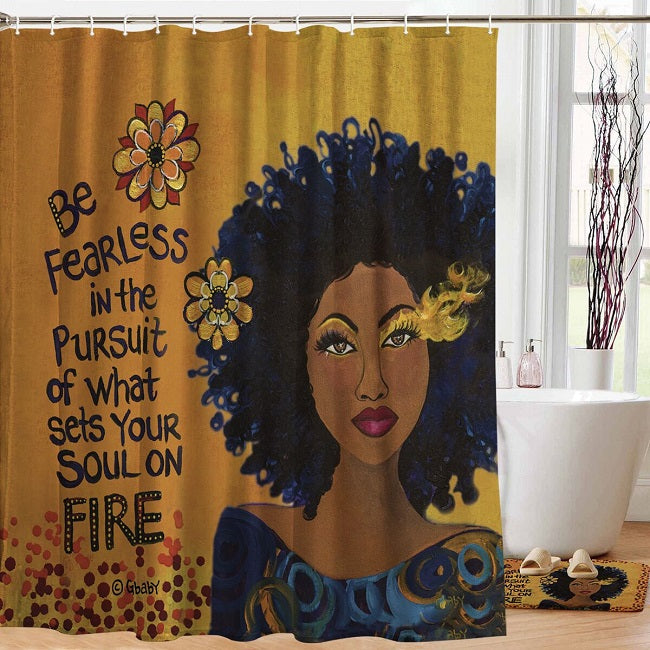 Sets Your Soul On Fire - shower curtain