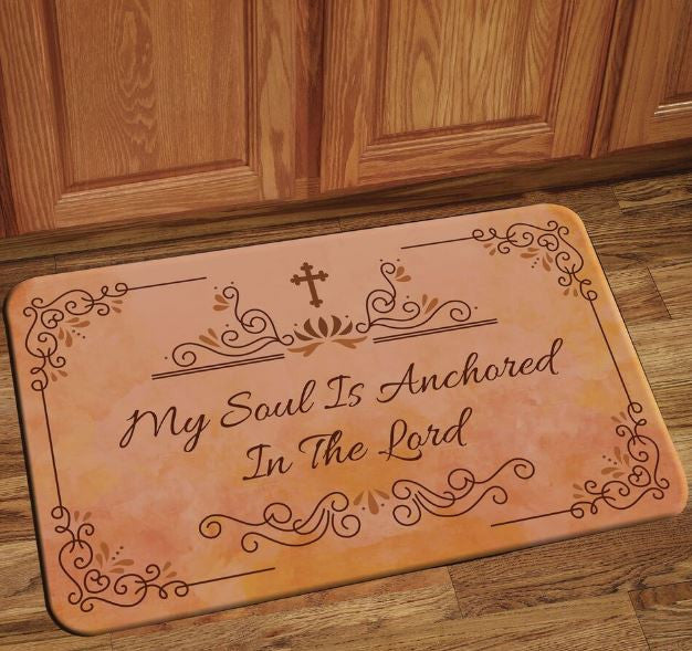 My Soul Is Anchored - floor mat