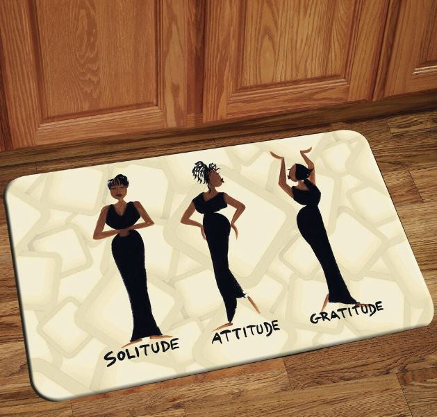 Solitude Attitude Gratitude - floor mat