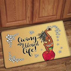 Living My Blessed Life - floor mat