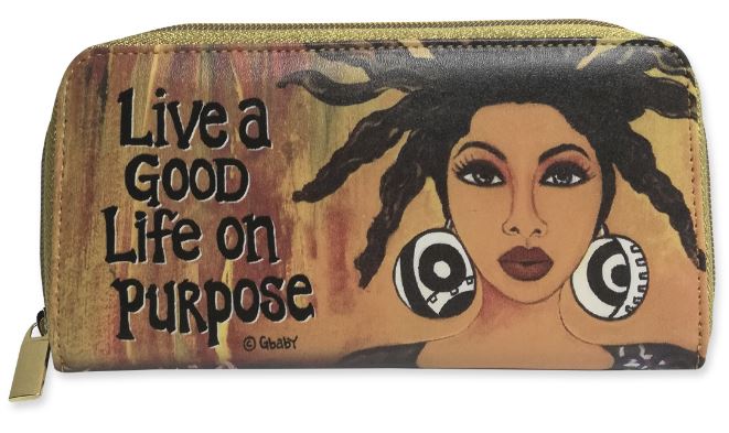 Live A Good Life On Purpose - ladies wallet