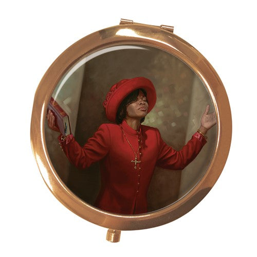 Blessed and Highly Favored - mirror compact