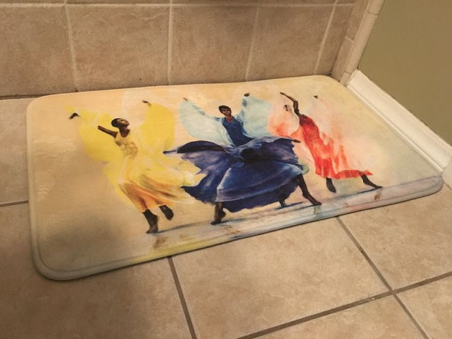 Butterflies - bathroom mat