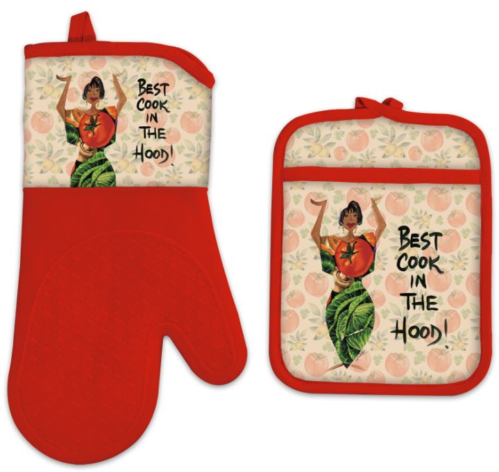 King of the Grill - oven mitt - pot holder – It's A Black Thang.com