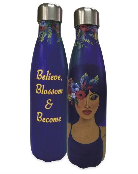 Believe Blossom and Become - travel bottle