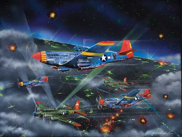 Night Fighters Tuskegee Airmen 500 piece - jigsaw puzzle